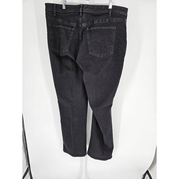 Talbots Black Cotton Blend Curvy High-Rise Barely Boot Jeans Size 18W - Picture 3 of 3